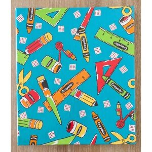 Vtg Hallmark School Photo Album Scrapbook Memory Crayola Keepsake Vintage 1994